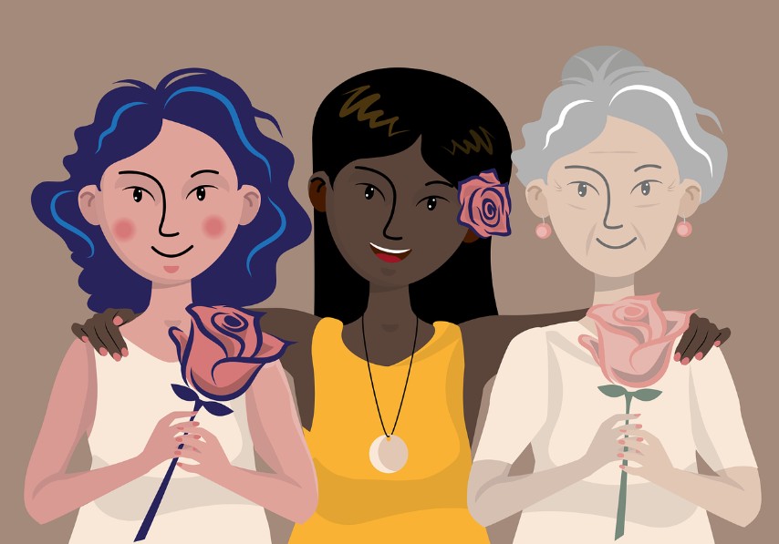 여성보험 설명회 참석한 여성들