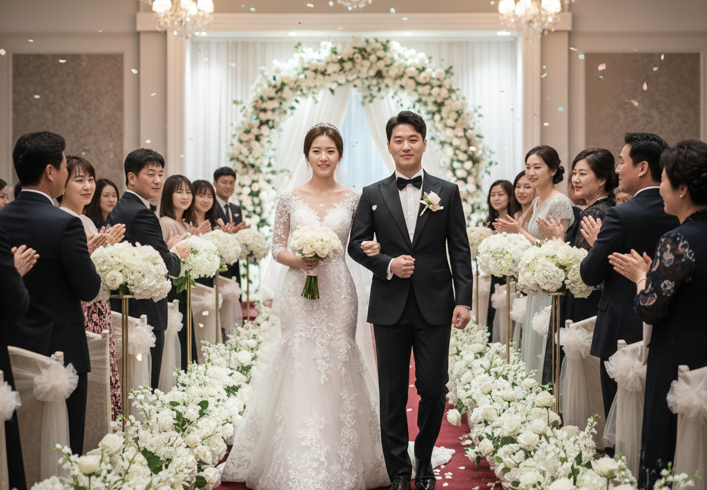 결혼식 풍경 이미지