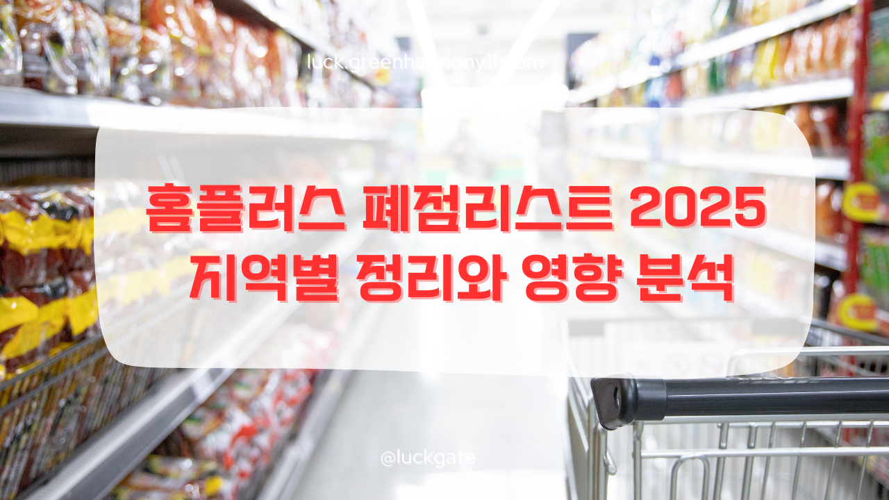 홈플러스 폐점리스트 2025