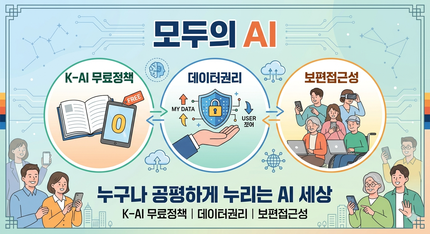 모두의 AI (K-AI 무료정책, 데이터권리, 보편접근성)