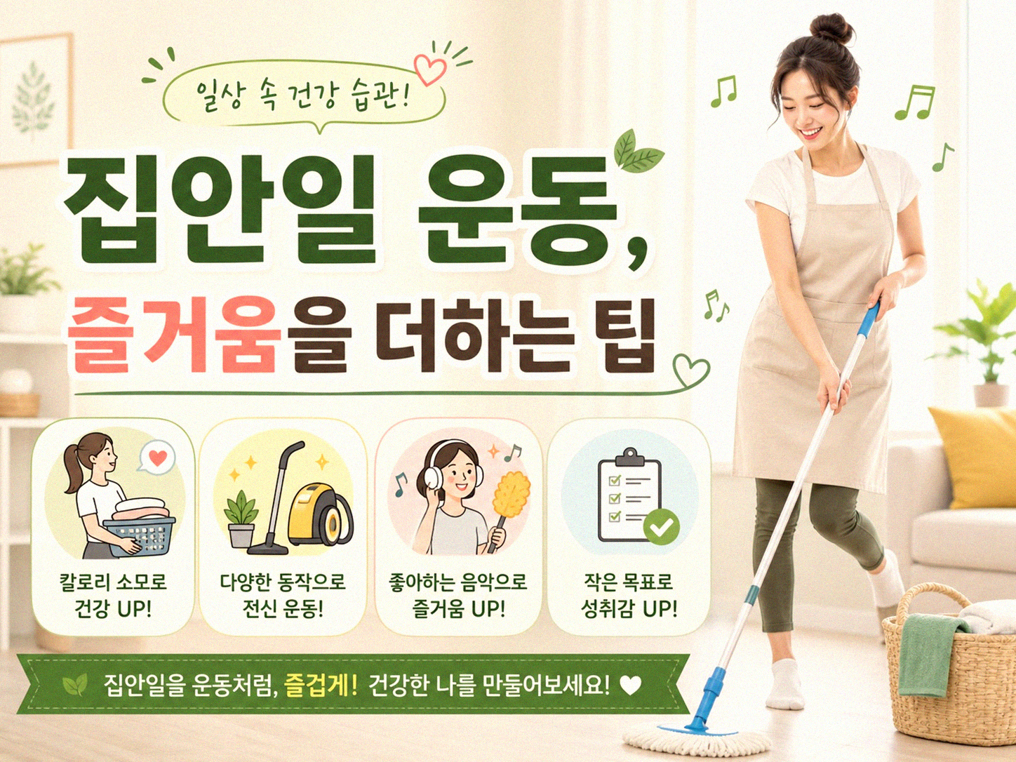 집안일을 운동처럼 할 수 있을까