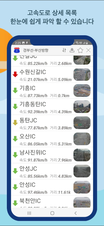 고속도로&국도 실시간 교통상황 보기 어플, CCTV 전국도로 보기