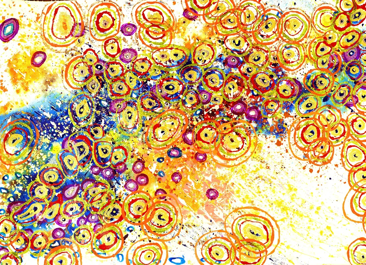 캔버스, 아크릴, 색채이미지