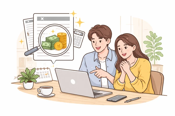 연말정산 결과 분석 장면