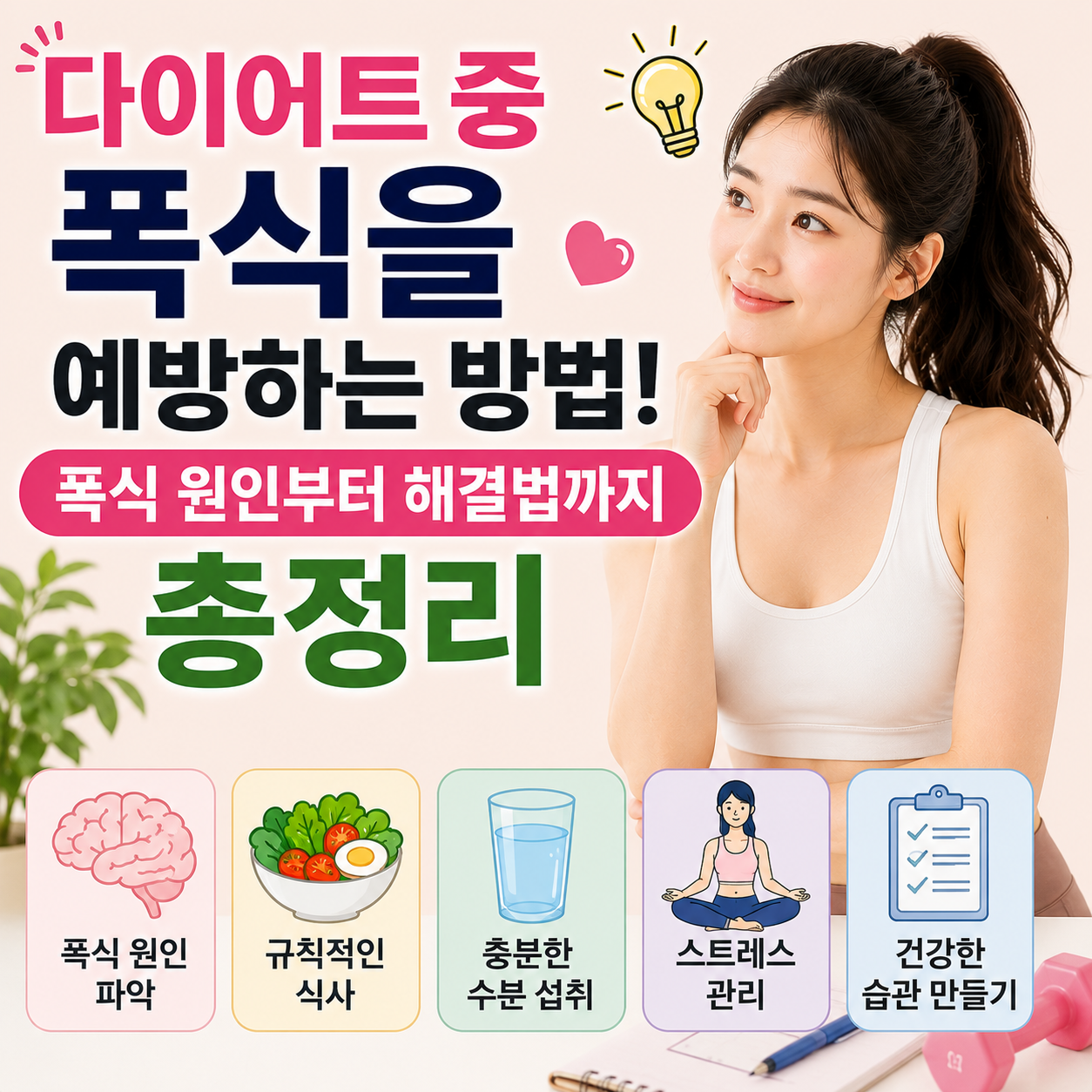 다이어트 중 폭식을 예방하는 방법