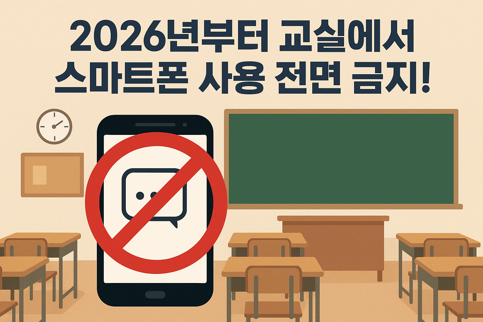 2026년부터 교실에서 스마트폰 사용 전면 금지
