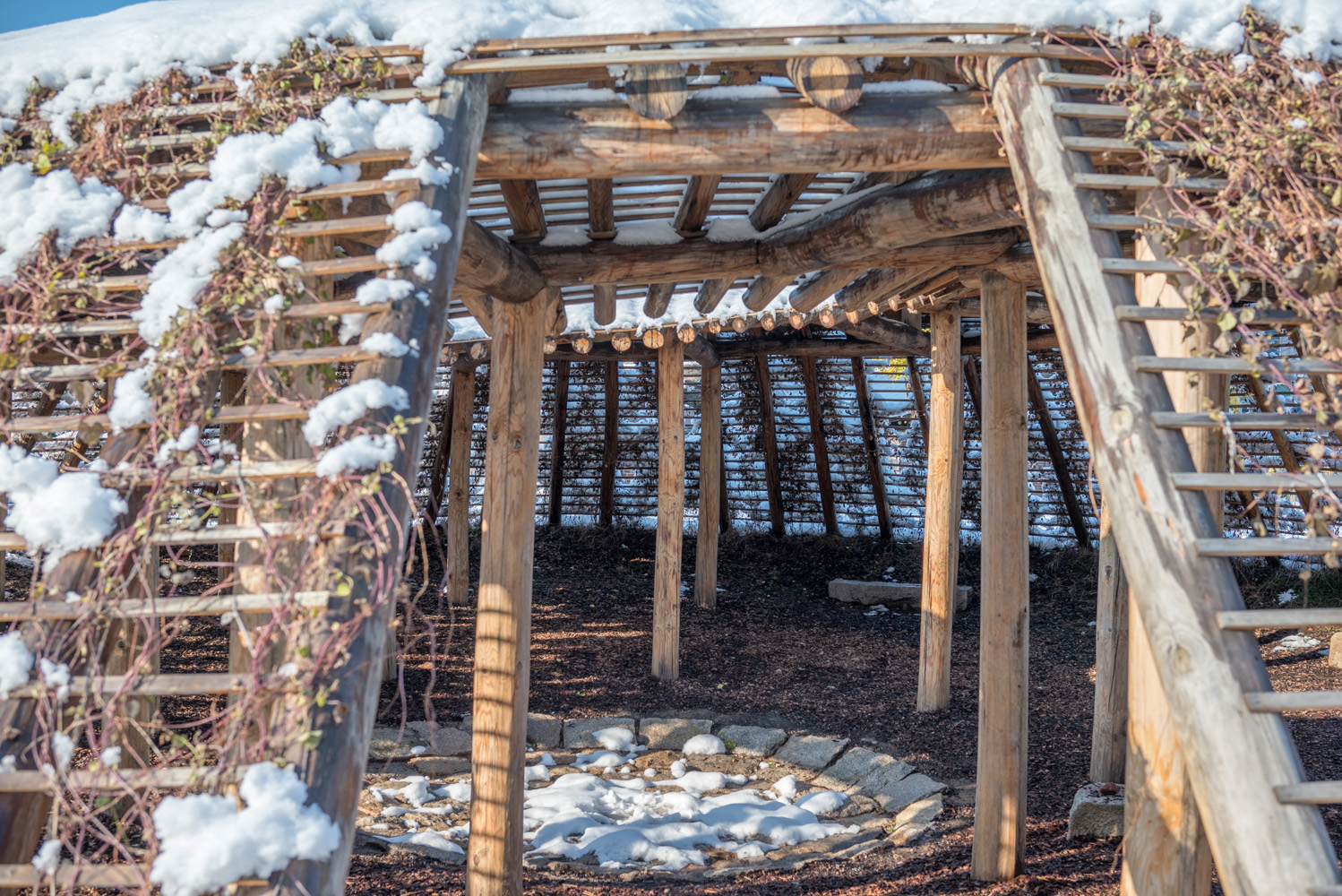 종로의 설경 송현공원
