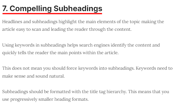 소제목을 잘 활용하자 이미지