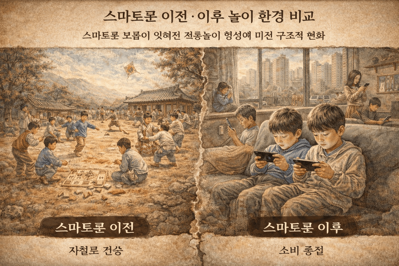 디지털 전환이 잊혀진 전통놀이 형성에 미친 구조적 변화