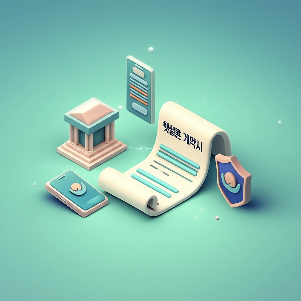 햇살론 보증사실 확인서 및 계약서 온..