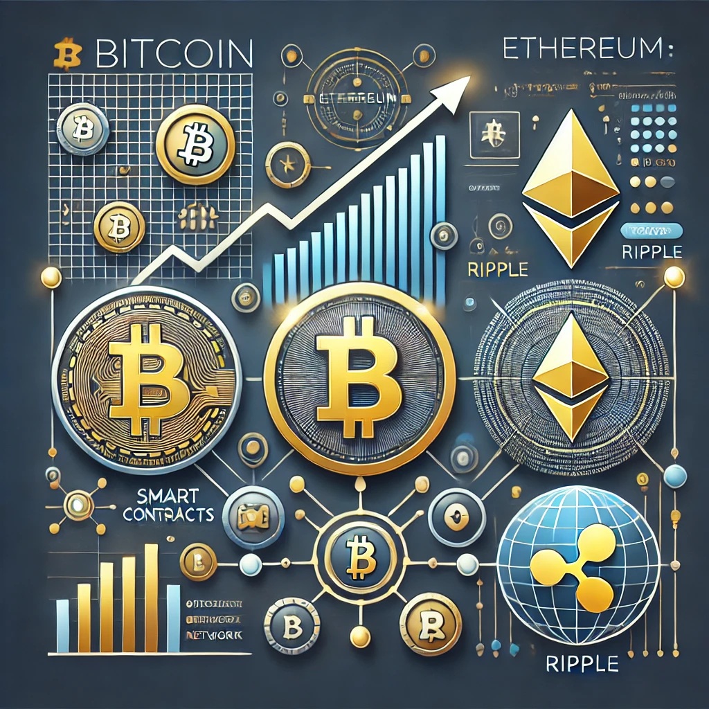 암호화폐 트렌드 (비트코인, 이더리움, 리플)