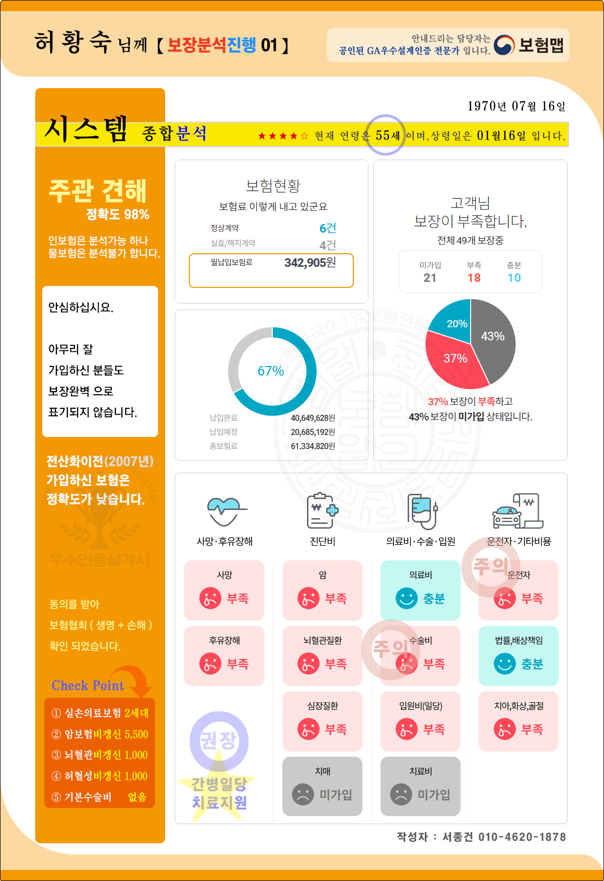 시스템보험분석