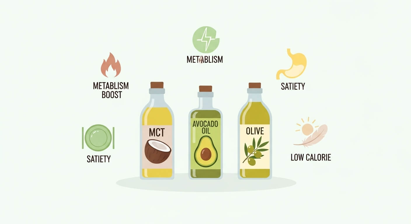 다이어터용 오일 (저열량, 대사촉진, 포만감)