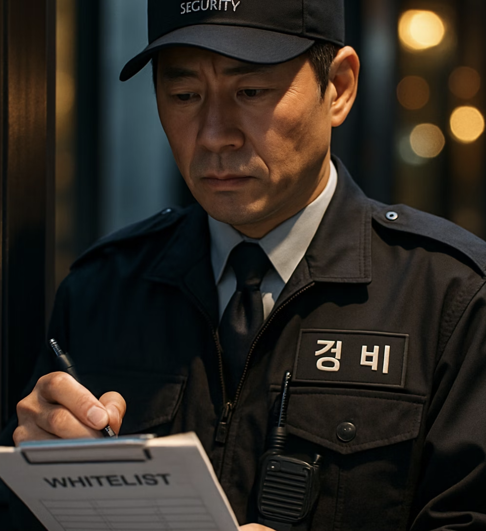 허락된 것만 내보내는 '화이트리스트' 방식