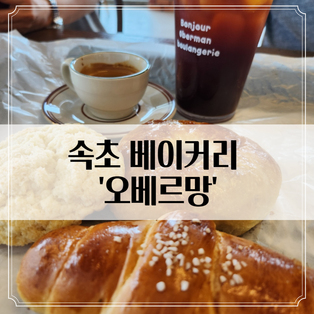 속초 베이커리 '오베르망' - 소금빵 강추