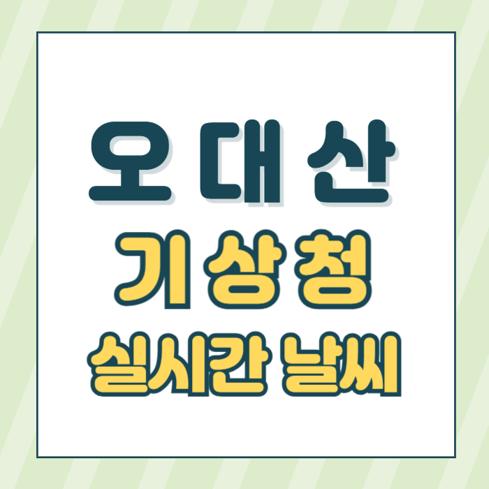 오대산날씨 썸네일