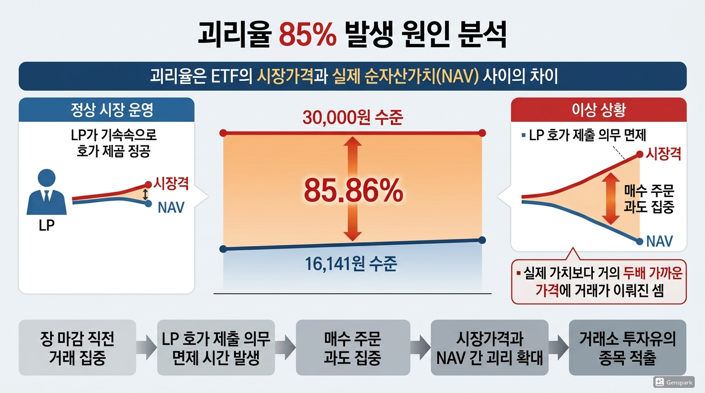 괴리율 85% 발생 원인 분석