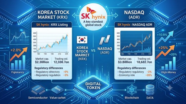 SK하이닉스 ADR 토큰과 국내 주식의 차이 및 거래 방식 비교 이미지