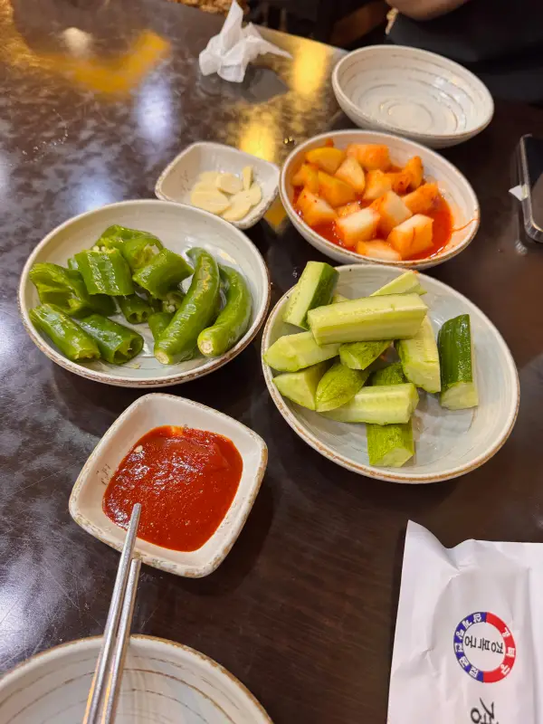 송도 경복궁 삼계탕 기본 반찬