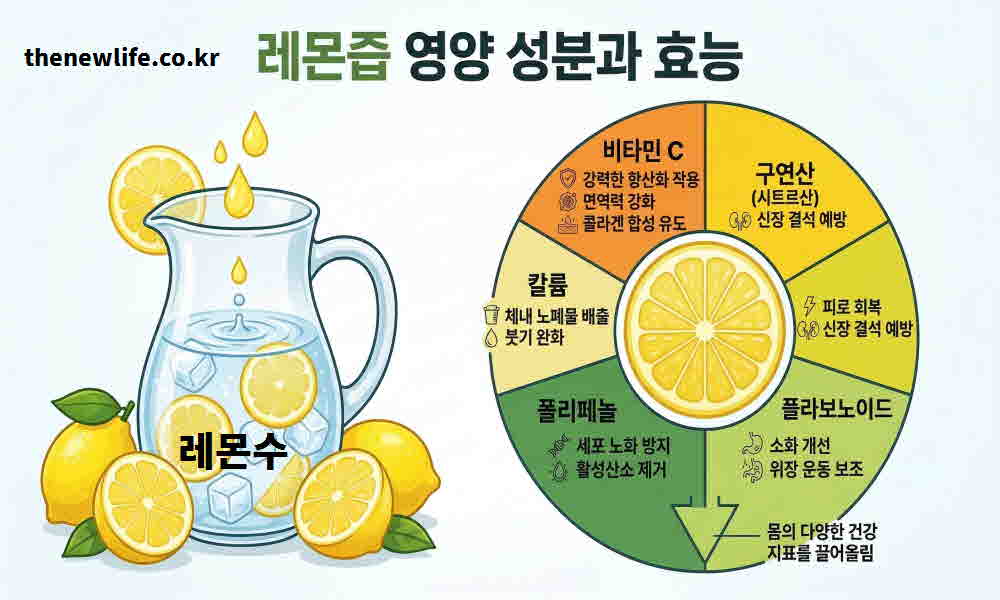 레몬수 효능 영양성분