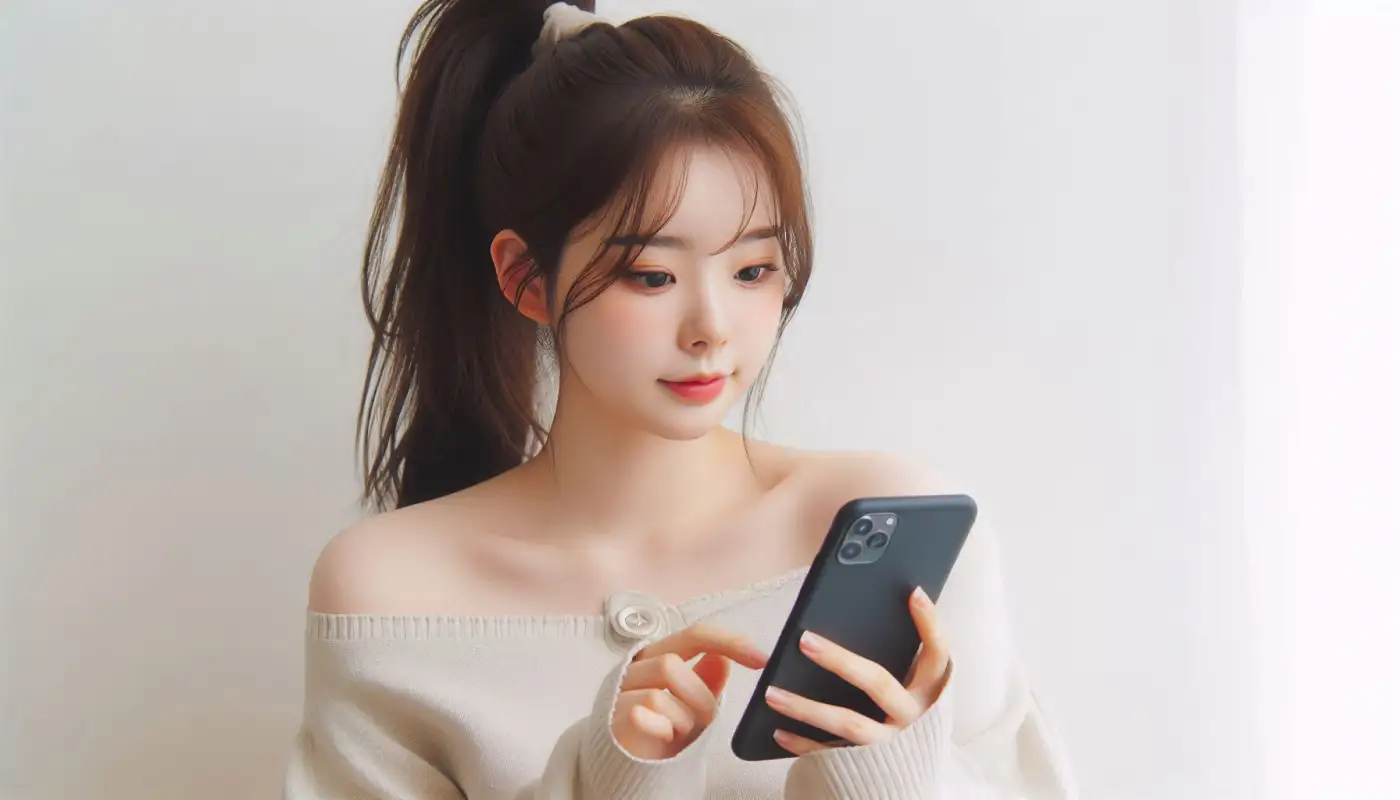 사진-편집-어플-추천으로-보정하는-여성의-모습