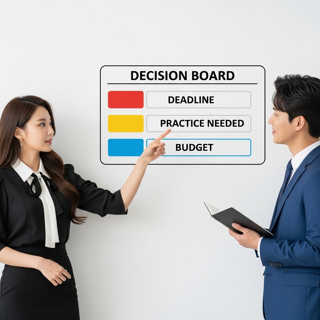 이 경우엔 이 선택이 더 합리적이에요