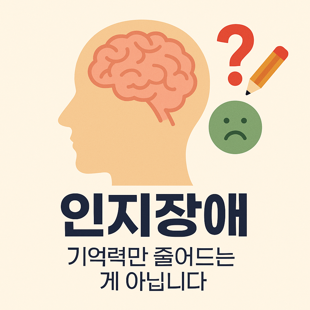 인지장애, 기억력만 줄어드는 게 아닙니다