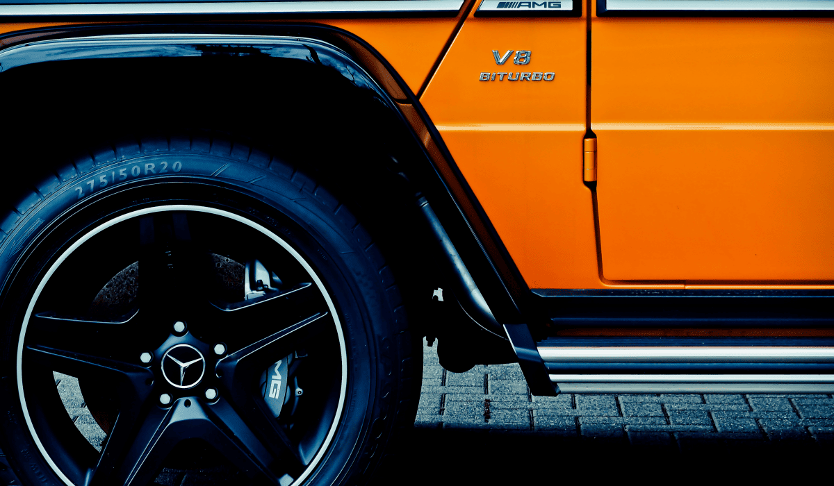 주황색차타이어