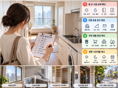 자취방 보러 갈 때 확인할 집 상태와 주변 환경 체크리스트