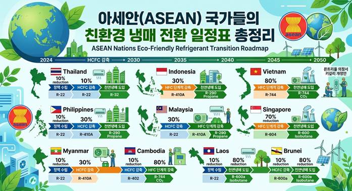 친환경 냉매 전환 일정표