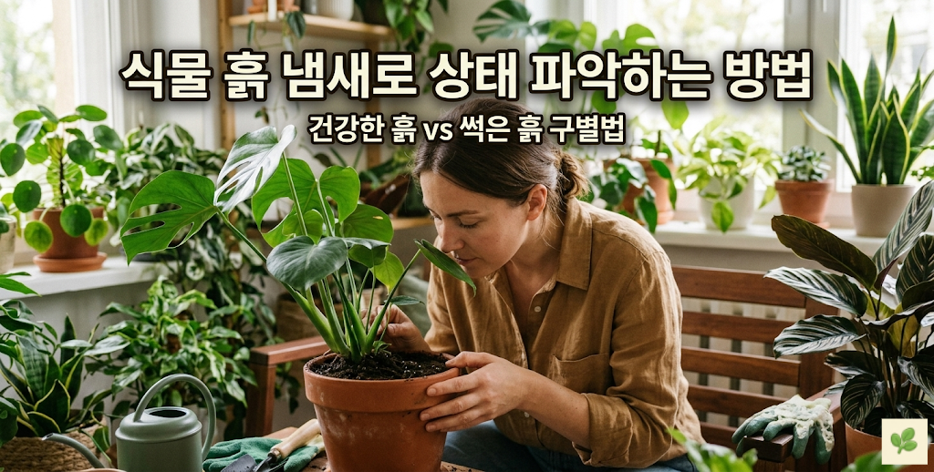 식물 흙 냄새로 상태 파악하는 방법