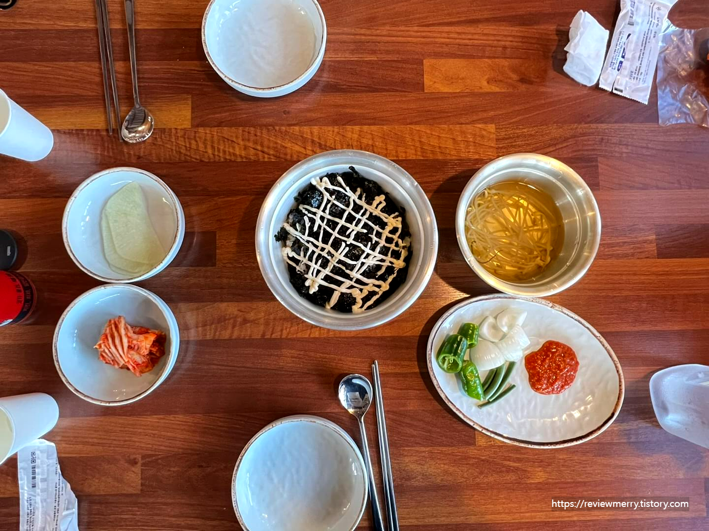 기본반찬, 주먹밥 사진