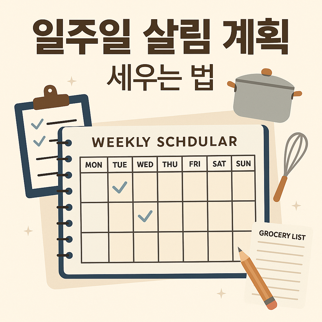 일주일 살림 계획 세우는 법