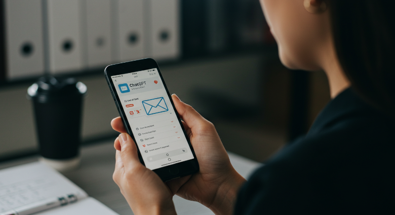 챗GPT가 까다로운 이메일 작성하는 모습1