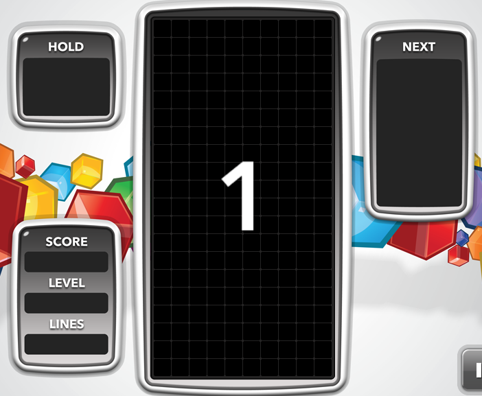 테트리스 게임화면