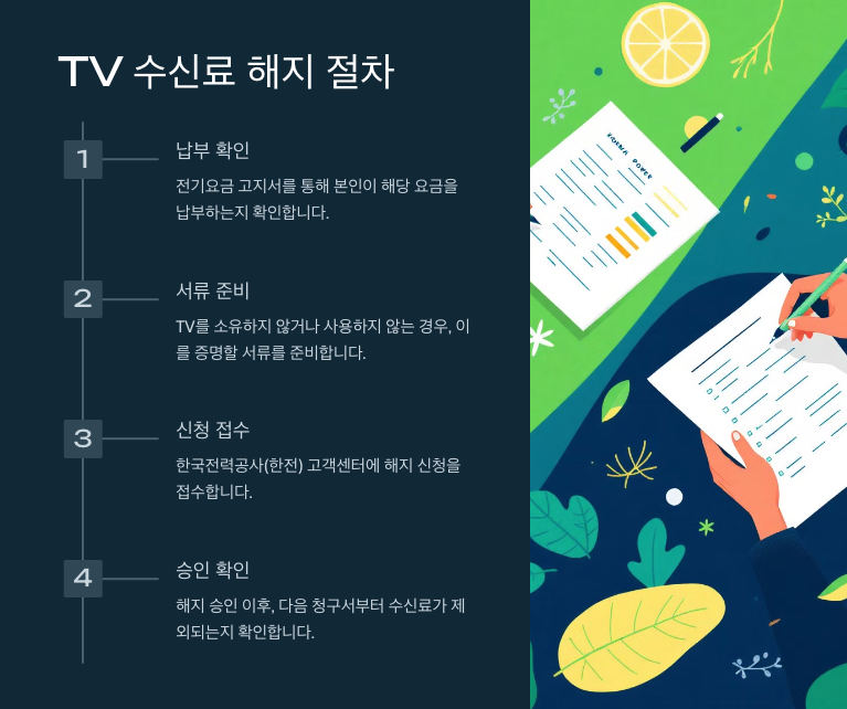 TV 수신료 해지 방법 완벽 가이드