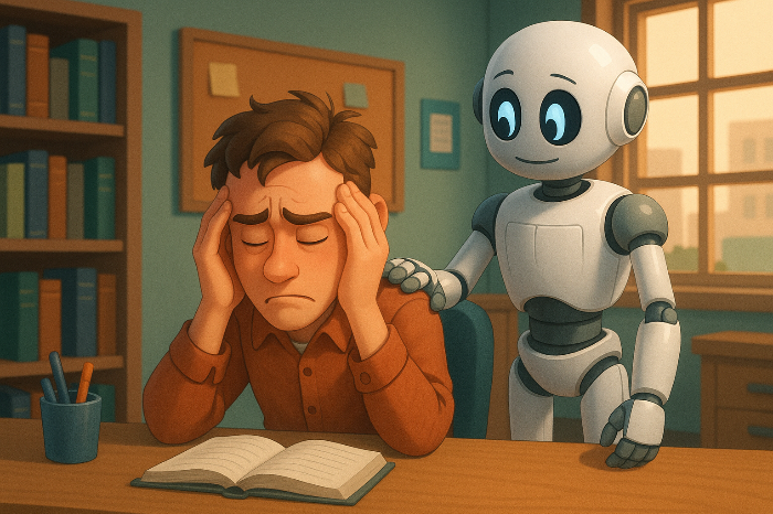 고민하는 인간을 위로하는 AI(인공지능)로봇