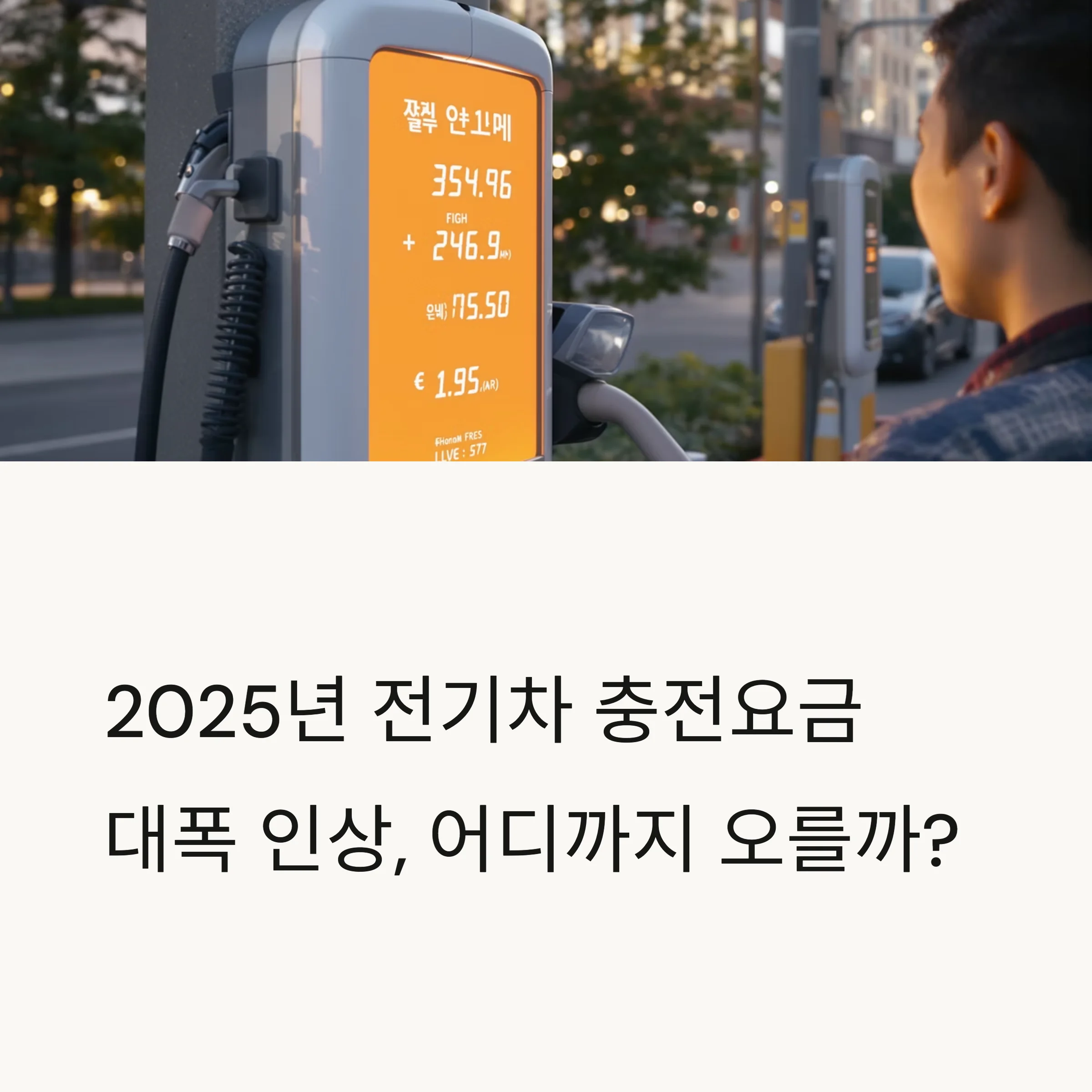 전기차 충전요금 대폭 인상