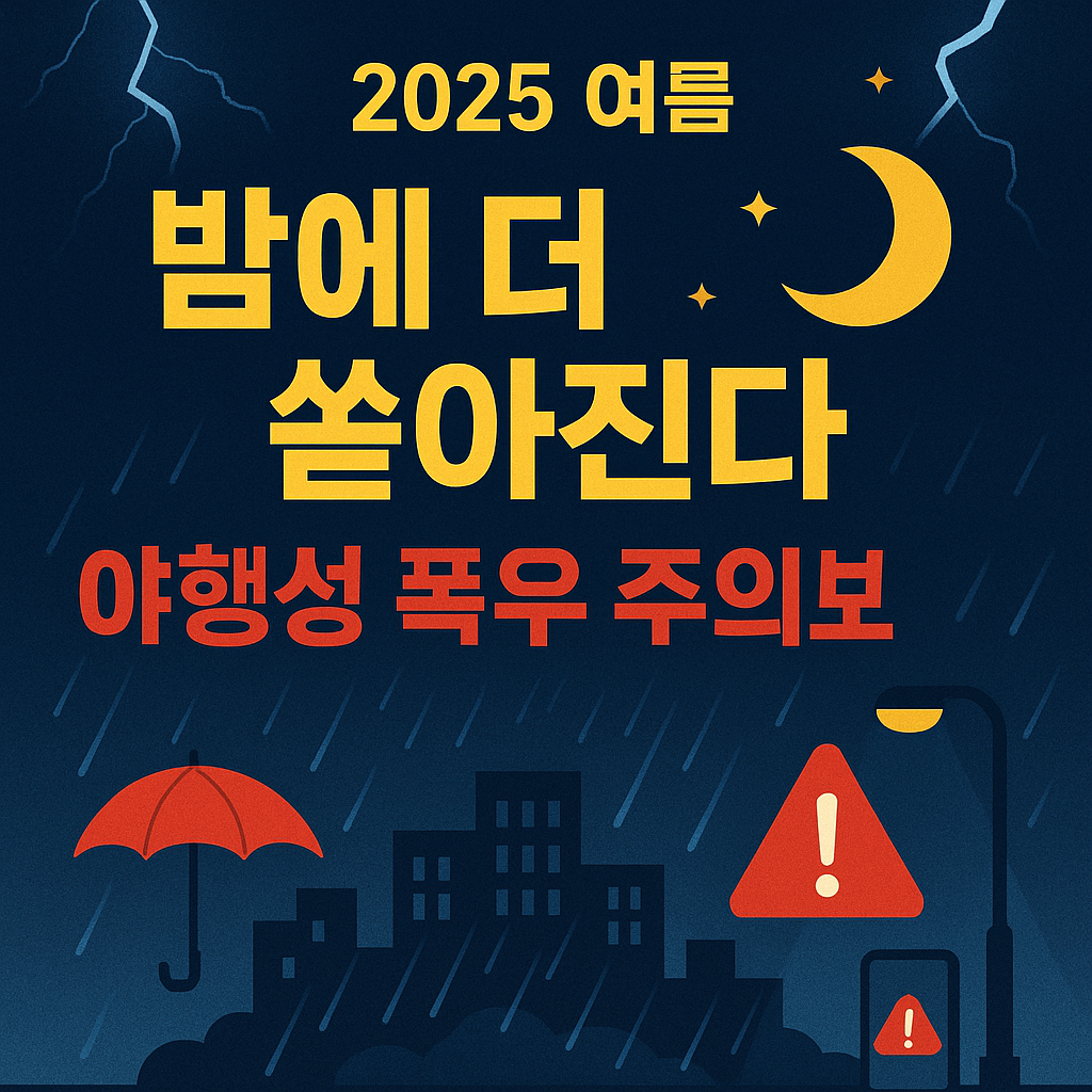 2025 여름 ‘야행성 폭우’ 주의보! 사진