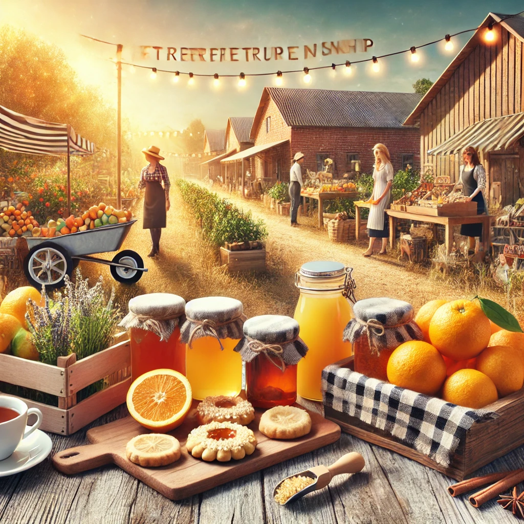 지역특산물과 판매하는 사람