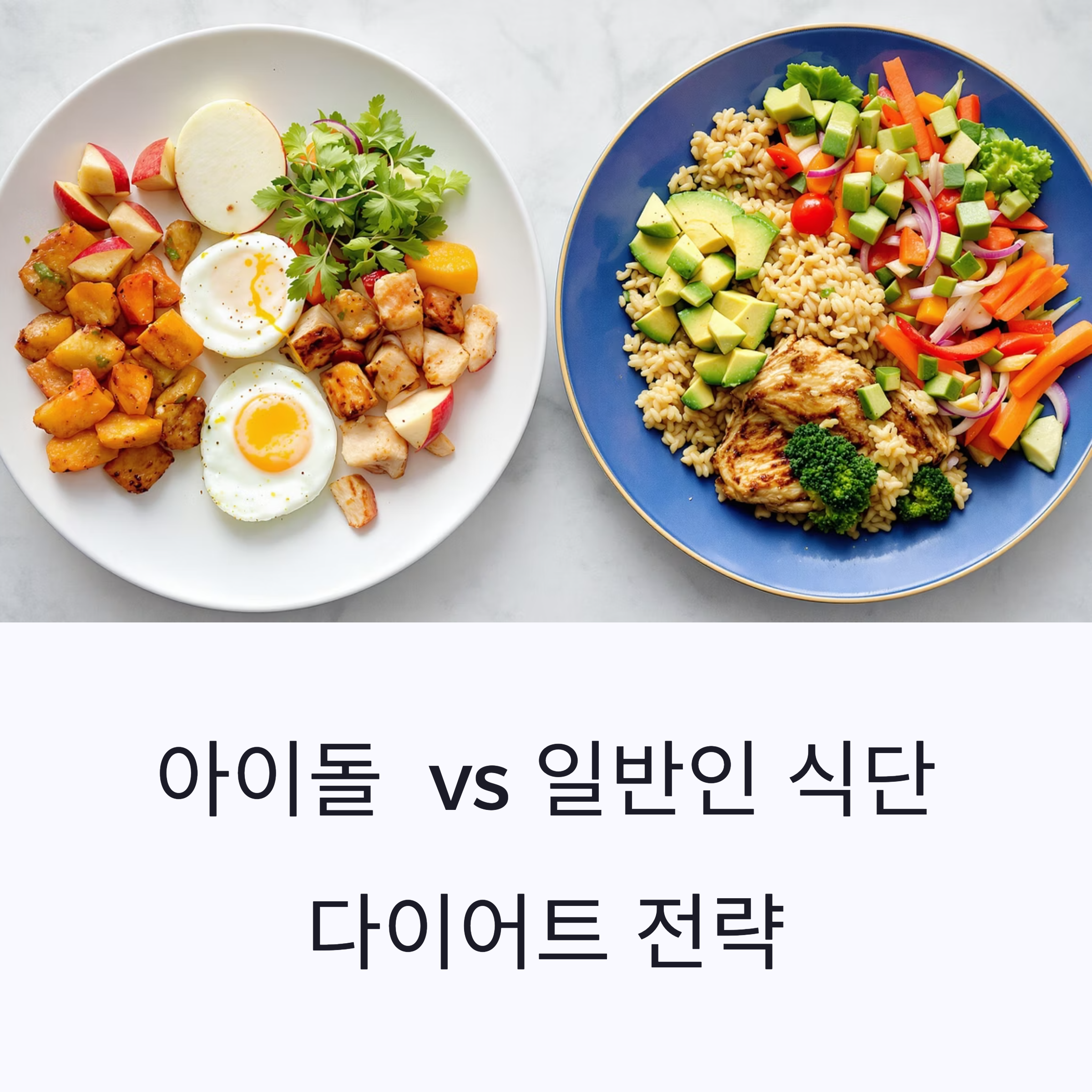 아이돌 식단 vs. 일반인 식단: 극단과 현실의 건강한 다이어트 전략