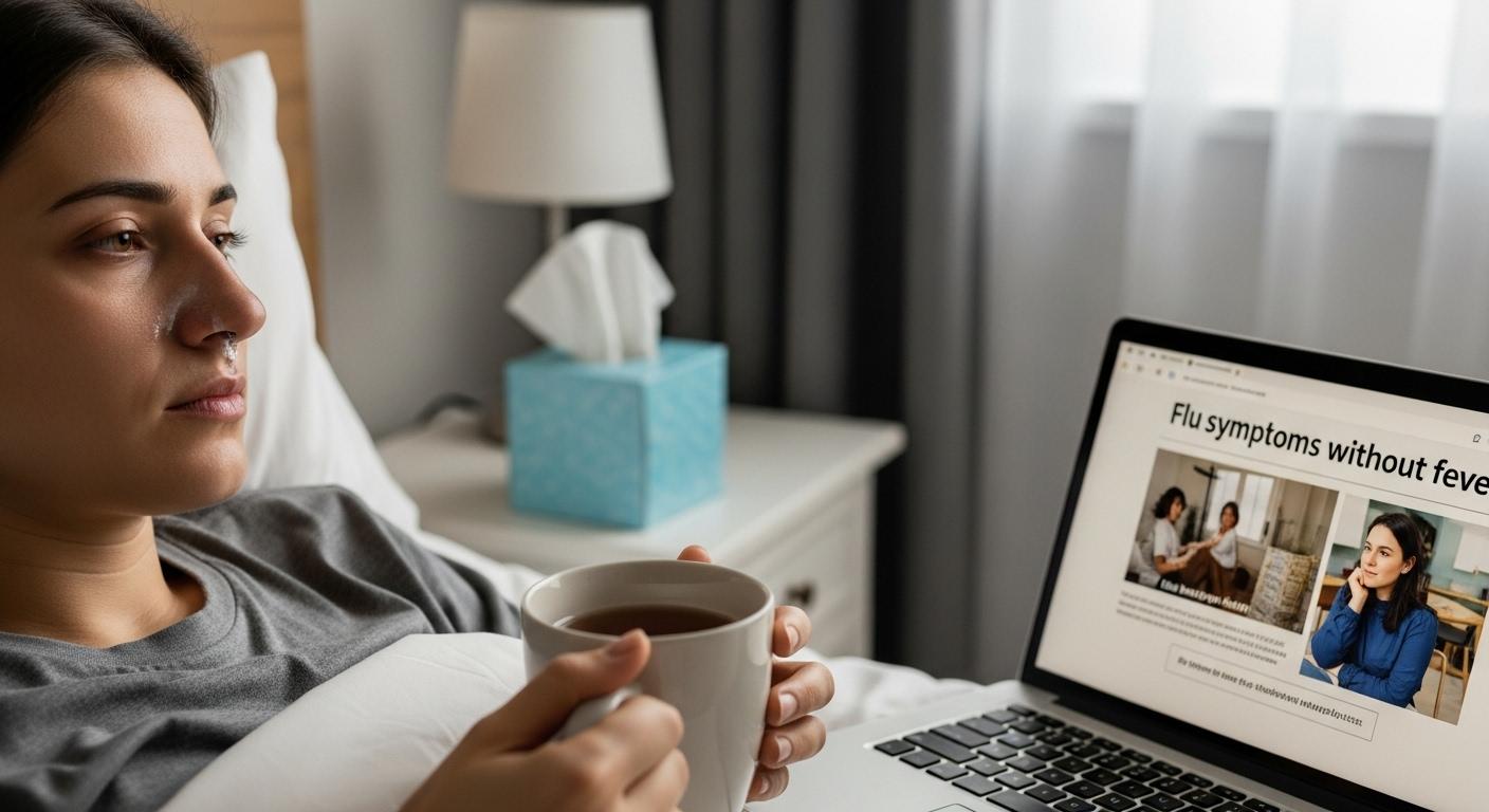 독감 증상 열 안남