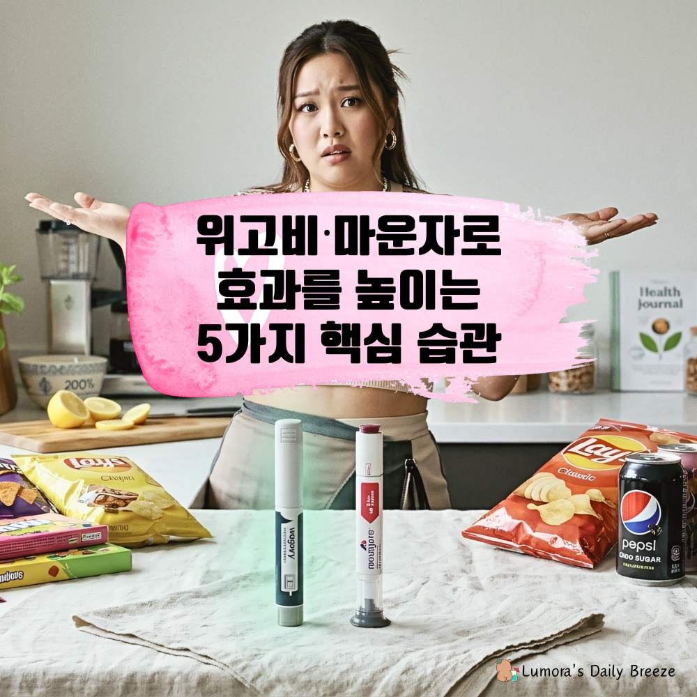 위고비,마운자로 효과를 높이는 5가지 생활 습관