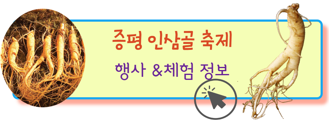 증평인삼골축제 행사 체험정보