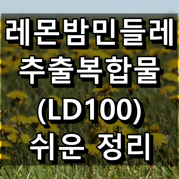 레몬밤민들레추출복합물(LD100) 대표 이미지