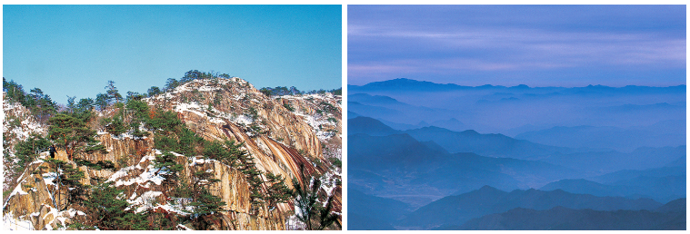 도락산 과 민주지산 소개 사진