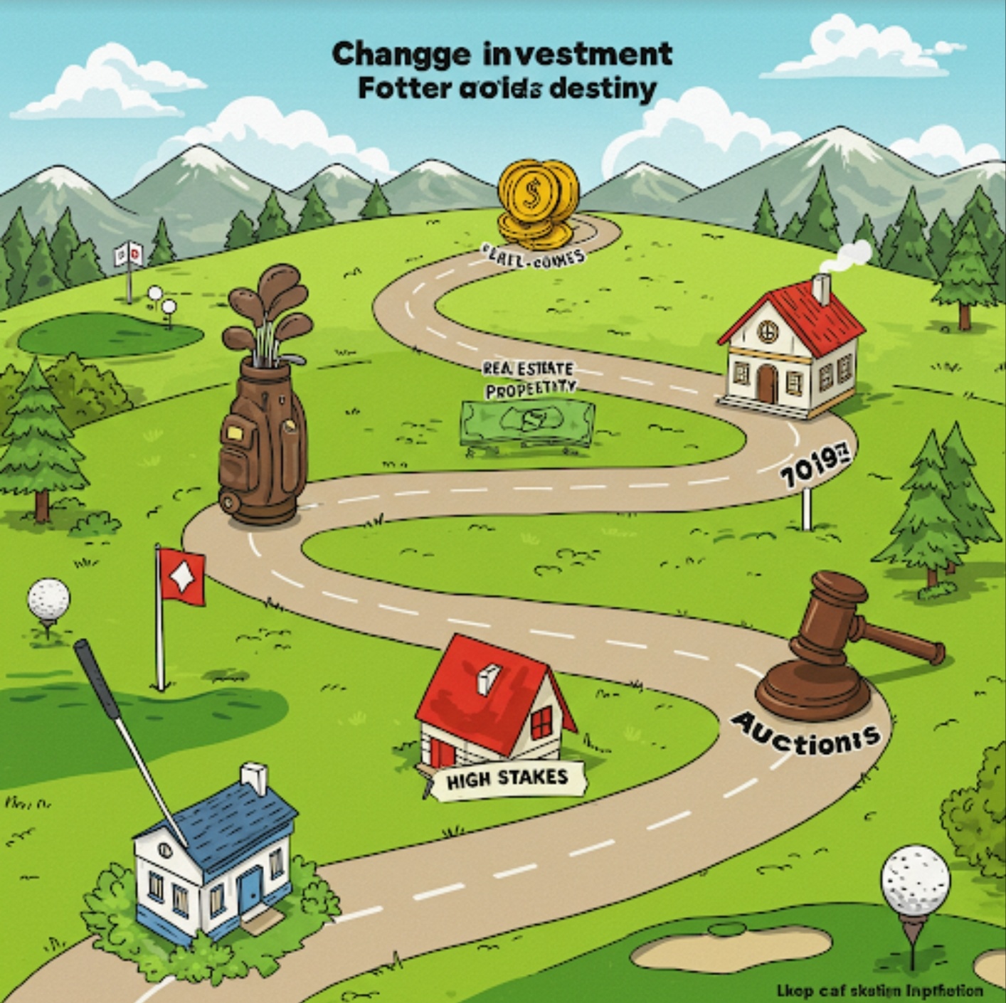 2025년 당신의 운명을 바꿀 골프 부동산 경매 투자 로드맵