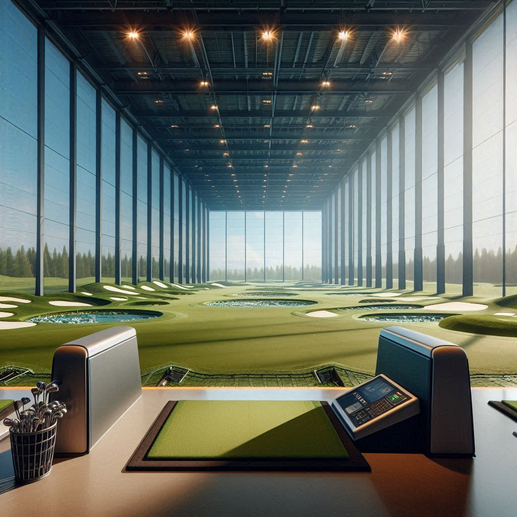 실내골프연습장 배경