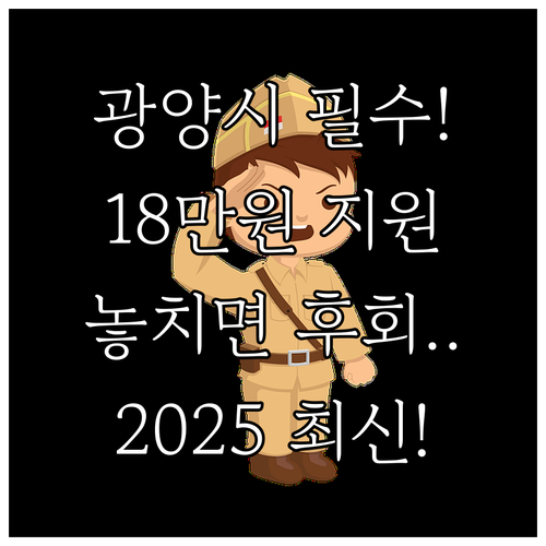 2025 광양시 국가보훈명예수당: 생..