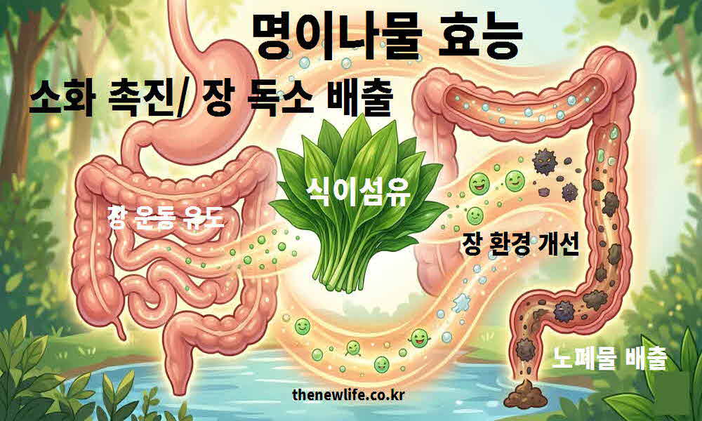 명이나물 효능 소화 촉진 장 독소 배출